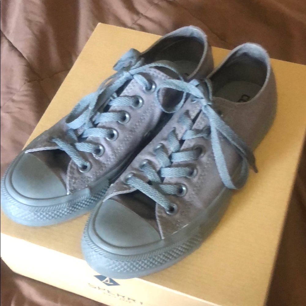 Gray Converse worn twice